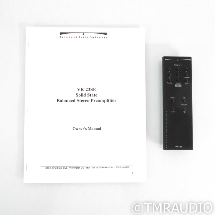 BAT VK-23SE Stereo Preamplifier