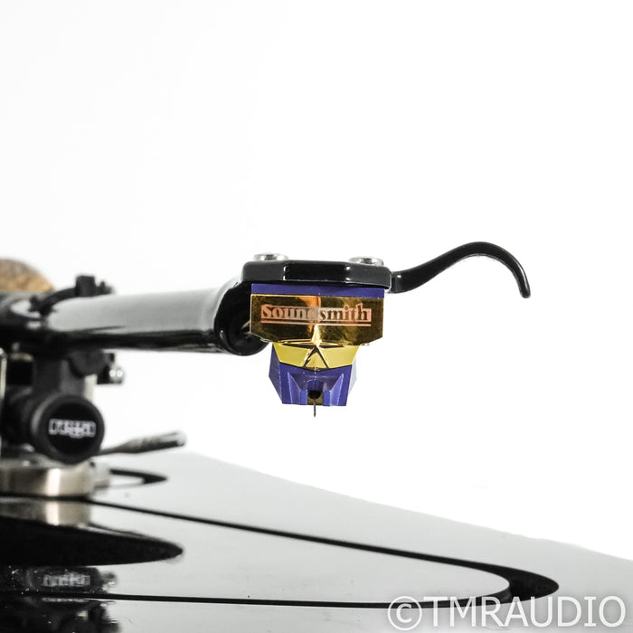 Rega RP 8 Belt Drive Turntable; Black w/ SoundSmith Zephyr MIMC