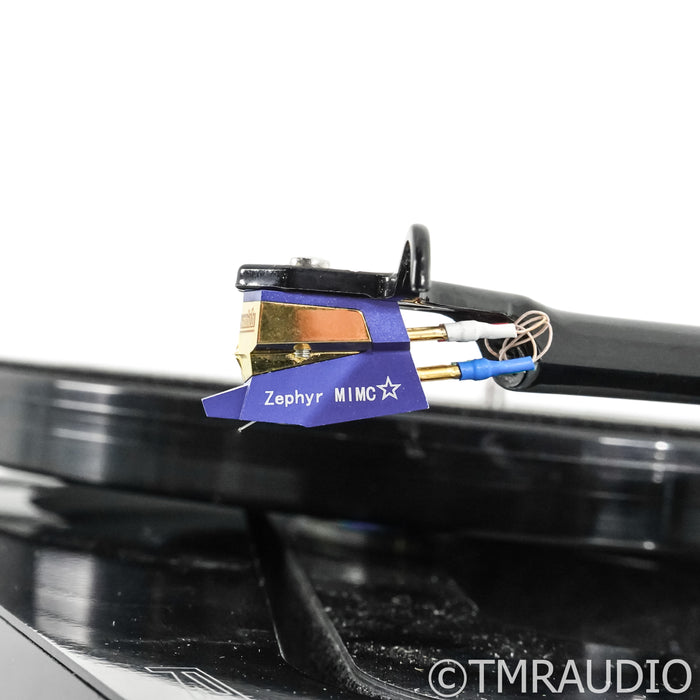 Rega RP 8 Belt Drive Turntable; Black w/ SoundSmith Zephyr MIMC