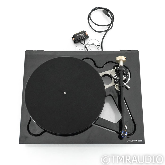 Rega RP 8 Belt Drive Turntable; Black w/ SoundSmith Zephyr MIMC