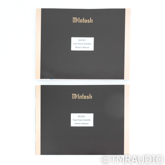 McIntosh MC2301 Tube Monoblock Power Amplifiers; Pair