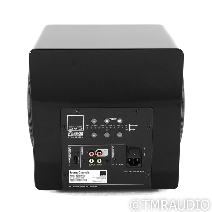SVS 3000 Micro Dual 8" Powered Subwoofer; Gloss Black