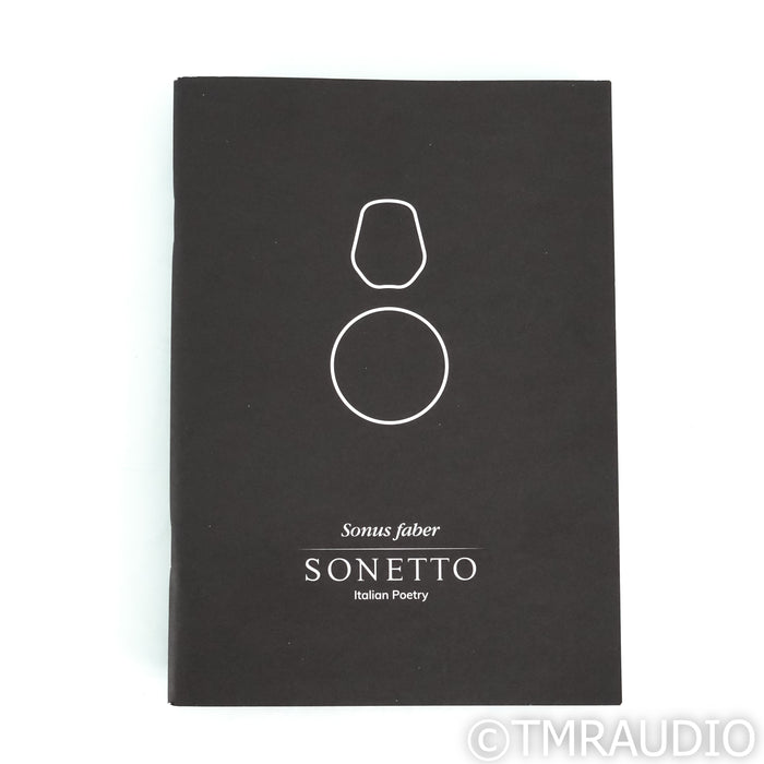 Sonus Faber Sonetto II Bookshelf Speakers; Black Pair