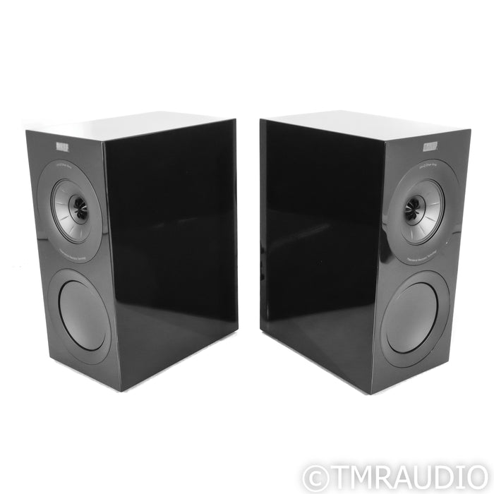 KEF R3 Meta Bookshelf Speakers; Black Gloss Pair