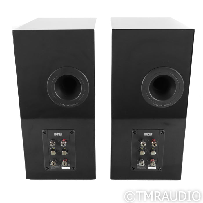 KEF R3 Meta Bookshelf Speakers; Black Gloss Pair