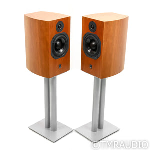ATC SCM19 V2 Bookshelf Speakers; Cherry Pair w/ Stands
