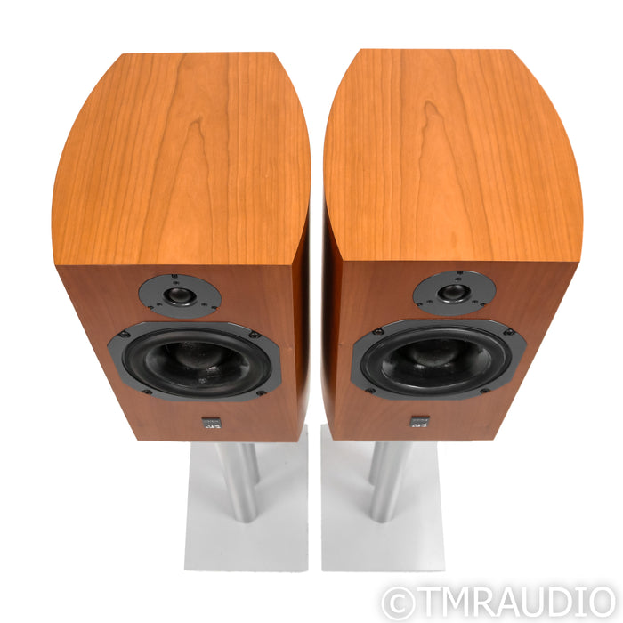 ATC SCM19 V2 Bookshelf Speakers; Cherry Pair w/ Stands