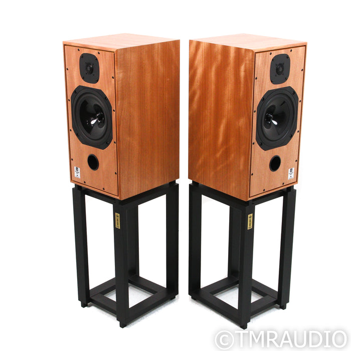 Harbeth HL Compact 7ES-3 XD Bookshelf Speakers; Okoume Pair w/ Ton Trager Stands