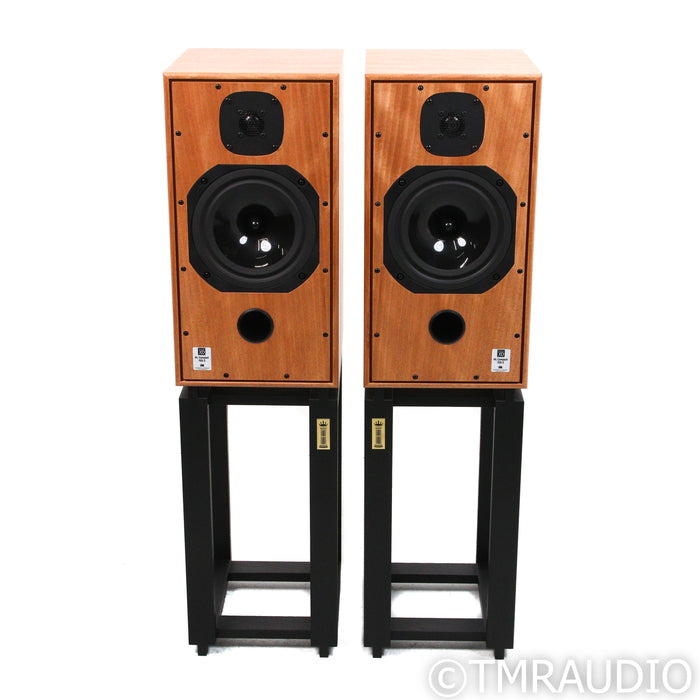 Harbeth HL Compact 7ES-3 XD Bookshelf Speakers; Okoume Pair w/ Ton Trager Stands