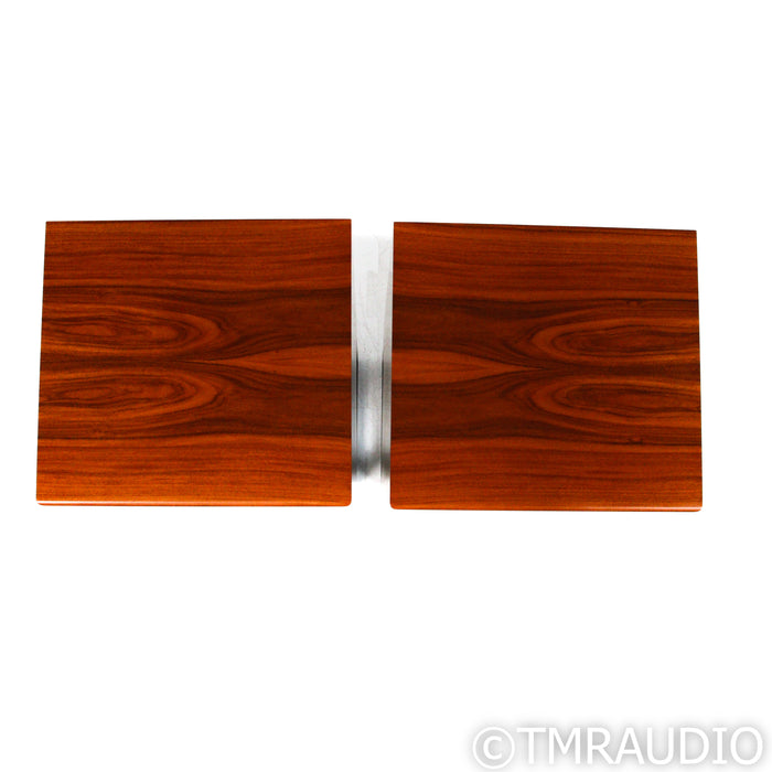 Harbeth Super HL5+ XD Bookshelf Speakers; Rosewood Pair with Ton Trager Stands