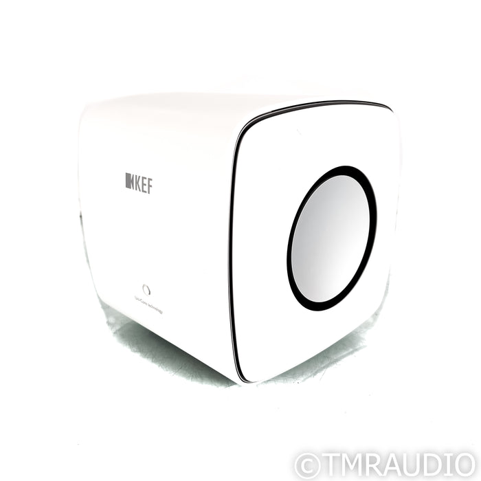 KEF KC62 Dual 6.5" Powered Subwoofer; Mineral White