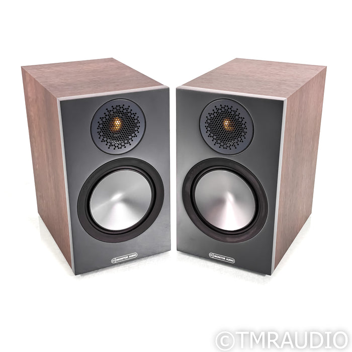 Monitor Audio BRONZE 50 Bookshelf Speakers; Walnut Pair