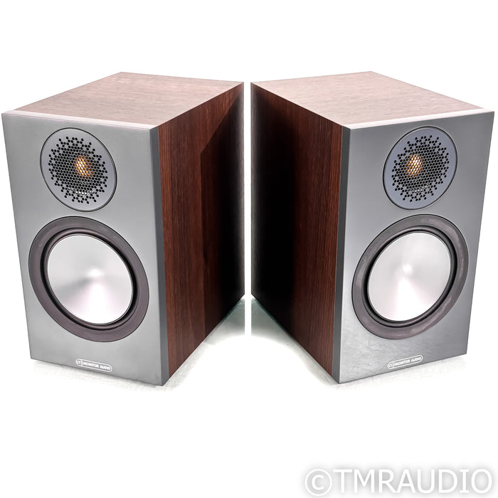 Monitor Audio BRONZE 50 Bookshelf Speakers; Walnut Pair