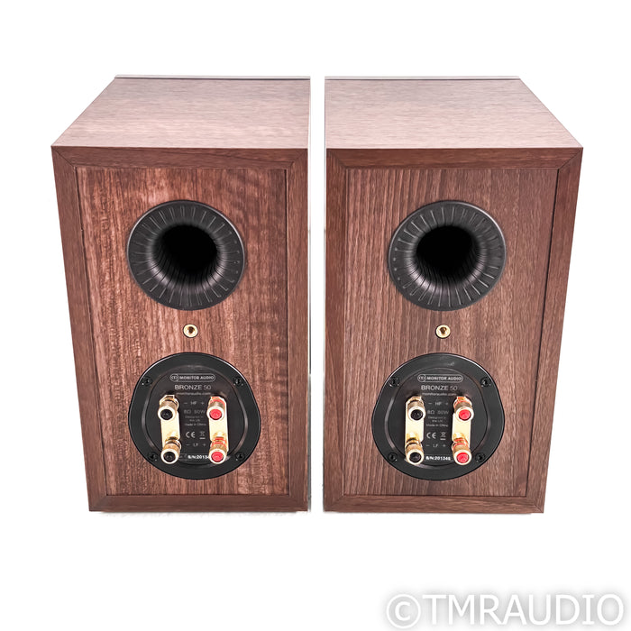 Monitor Audio BRONZE 50 Bookshelf Speakers; Walnut Pair
