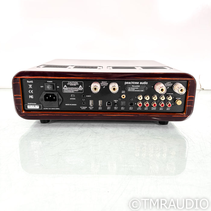 Peachtree Audio Nova300 Stereo Integrated Amplifier; Gloss Ebony Mocha; MM Phono