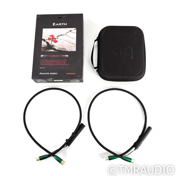 AudioQuest Earth XLR Cables; 1m Pair Balanced Interconnects