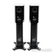 Linn Exakt Akudorik Active Bookshelf Speakers w/ Active Stands; Black Pair