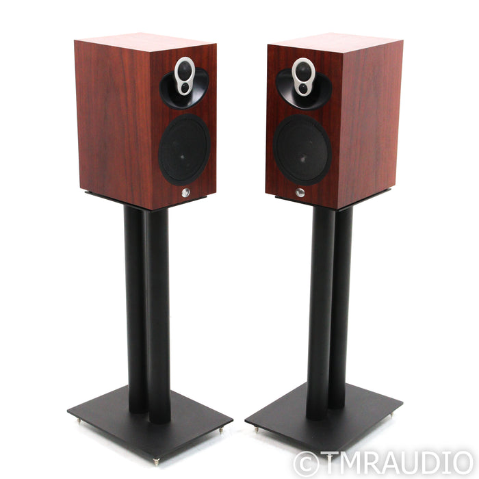 Linn Majik 109 Bookshelf Speakers; Rosenut Pair w/ Stands