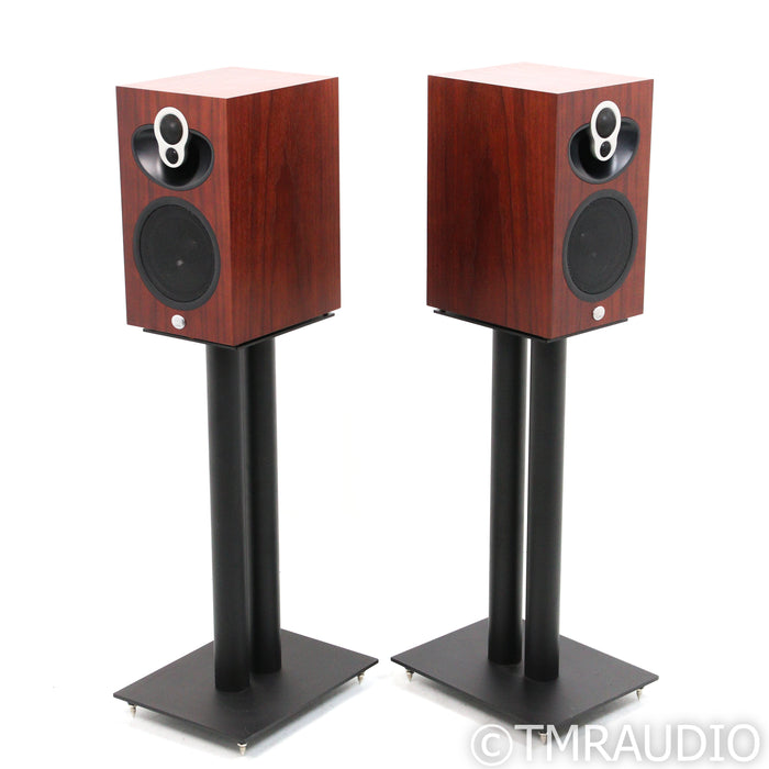 Linn Majik 109 Bookshelf Speakers; Rosenut Pair w/ Stands