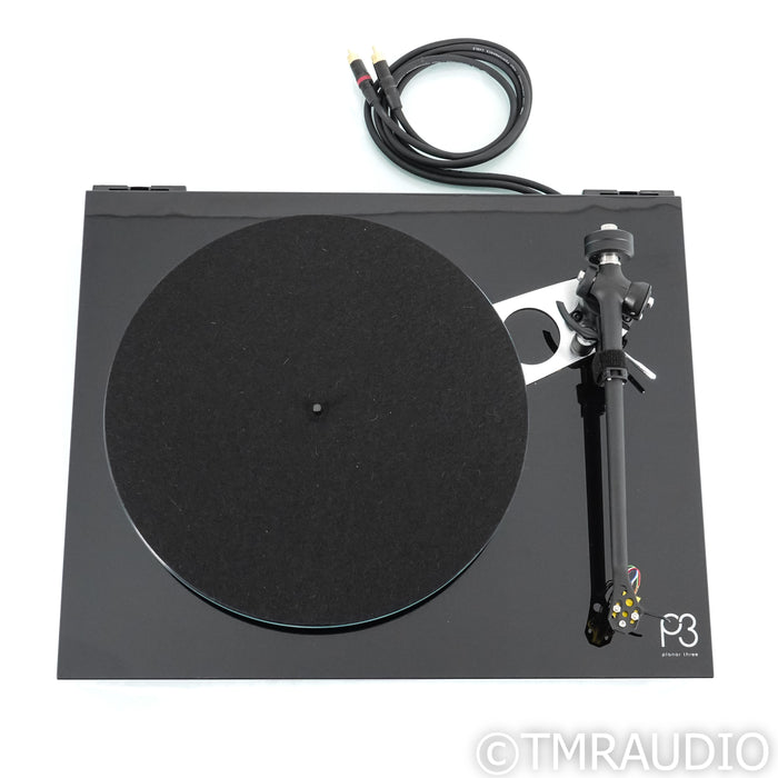Rega Planar 3 Belt Drive Turntable; Black w/ Exact 2 MM Cartridge
