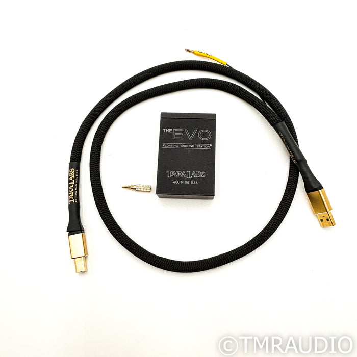 Tara Labs Master USB Cable; 1m Digital Interconnect w/ EVO Grounding Station