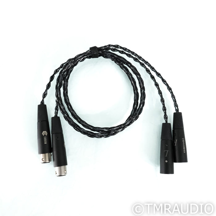 Kimber Kable Carbon Series XLR Cables; 1m Pair Balanced Interconnects