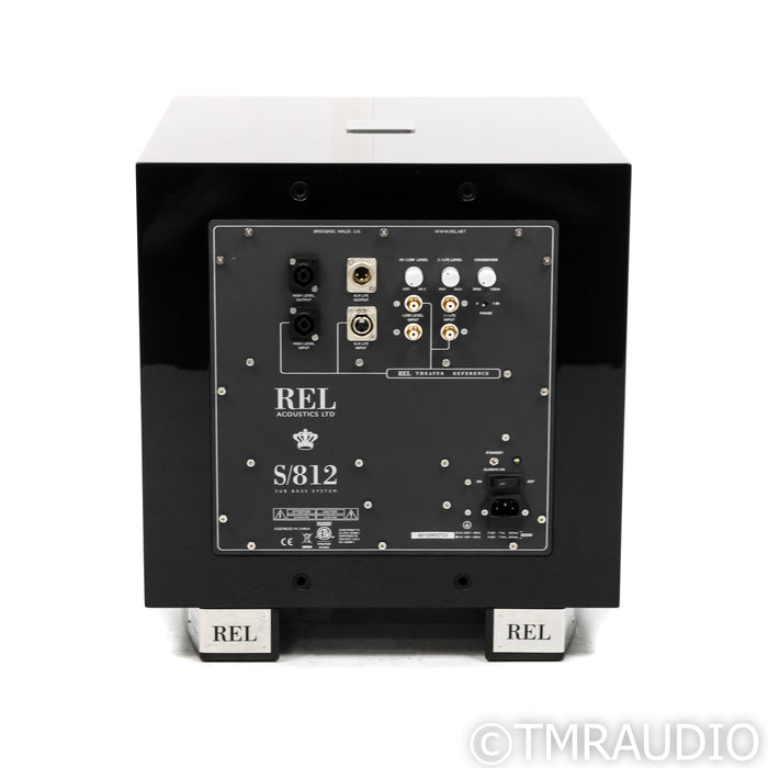 REL Acoustics S/812 12" Powered Subwoofer; Piano Black