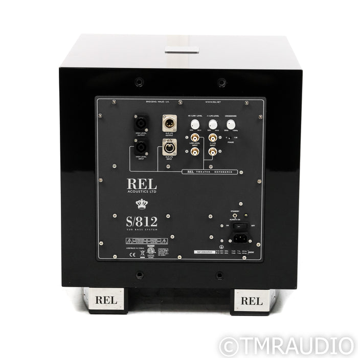 REL Acoustics S/812 12" Powered Subwoofer; Piano Black