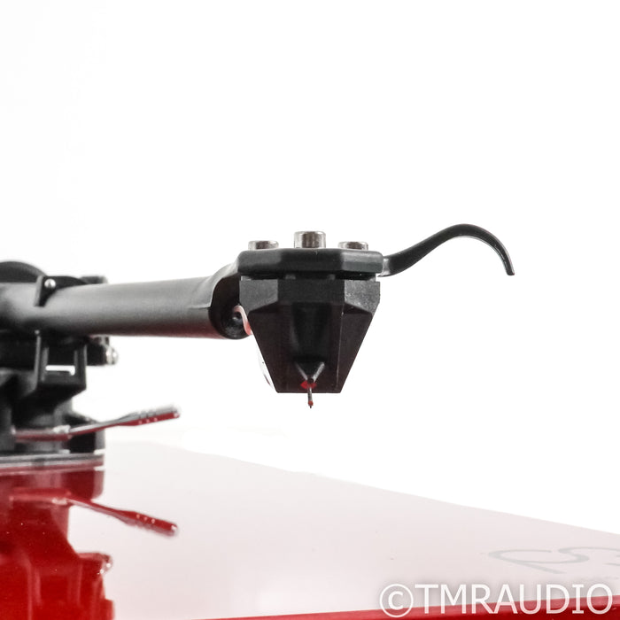 Rega Planar 3 Belt Drive Turntable Red w/ Ania MC Cartridge; Neo PSU MkII