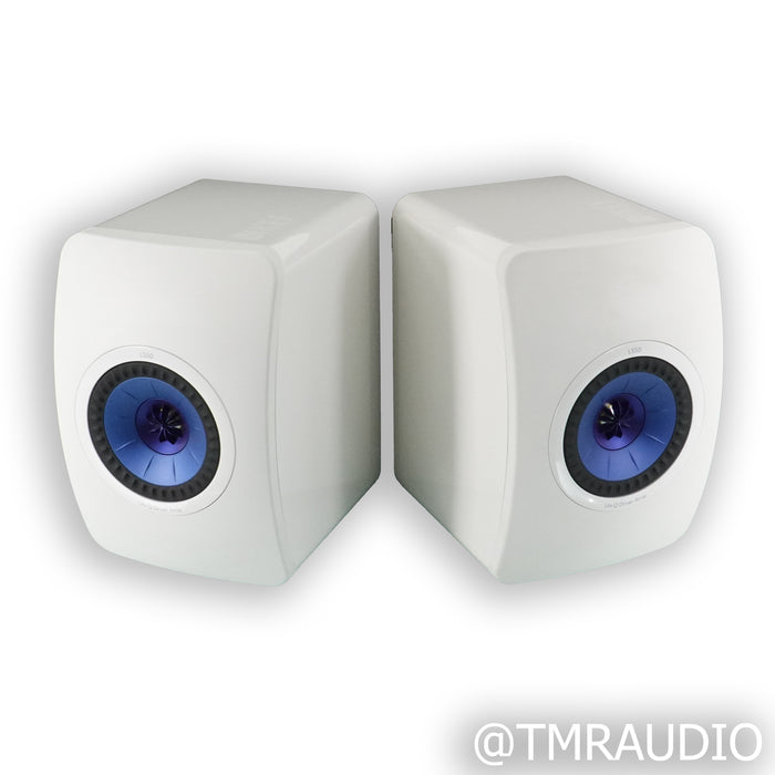 KEF LS50 Bookshelf Speakers; White Pair