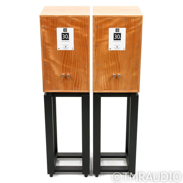 Harbeth 30.2 XD Bookshelf Speakers; Okoume Pair w/ Ton Trager Stands (Warranty)