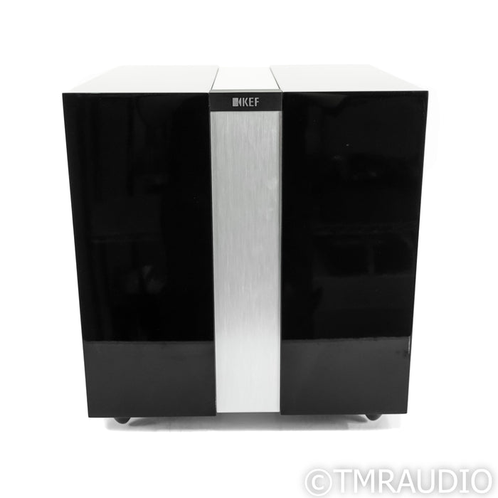 KEF R400b 9" Powered Subwoofer; Gloss Black