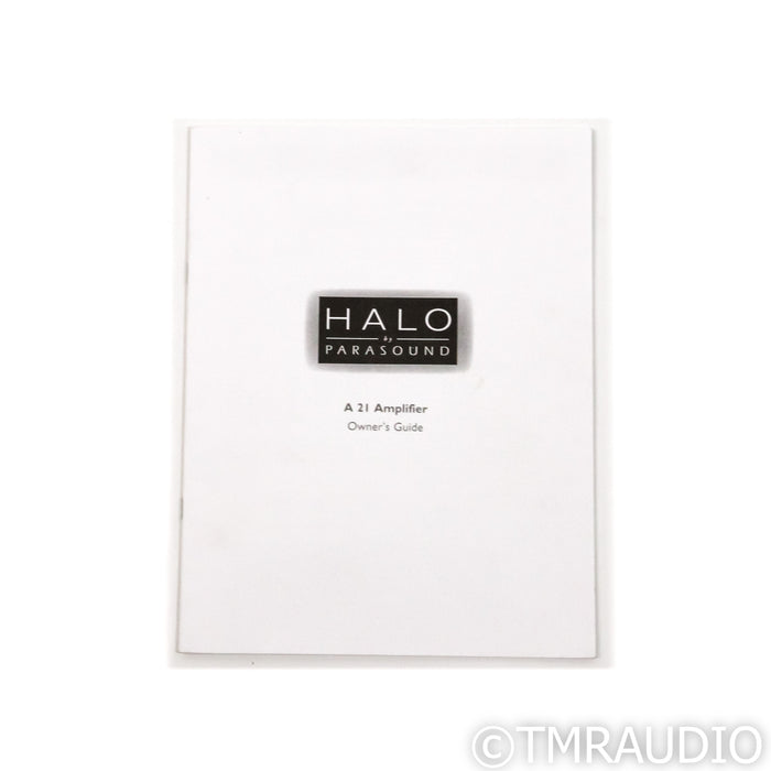 Parasound Halo A 21 Stereo Power Amplifier; A21