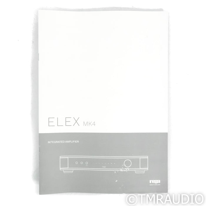 Rega Elex MK4 Stereo Integrated Amplifier; MM Phono (No Remote)