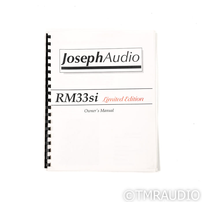 Joseph Audio RM33si Limited Edition Floorstanding Speakers; Pair
