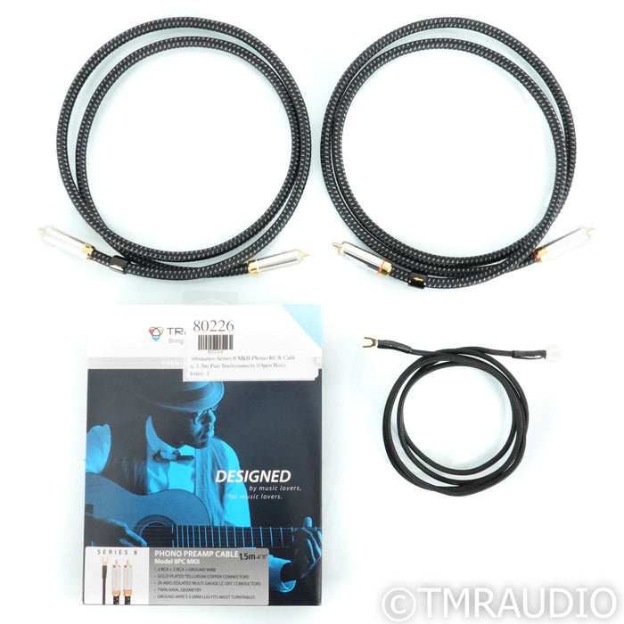 Tributaries Series 8 MkII Phono RCA Cables; 1.5m Pair Interconnects (Open Box)