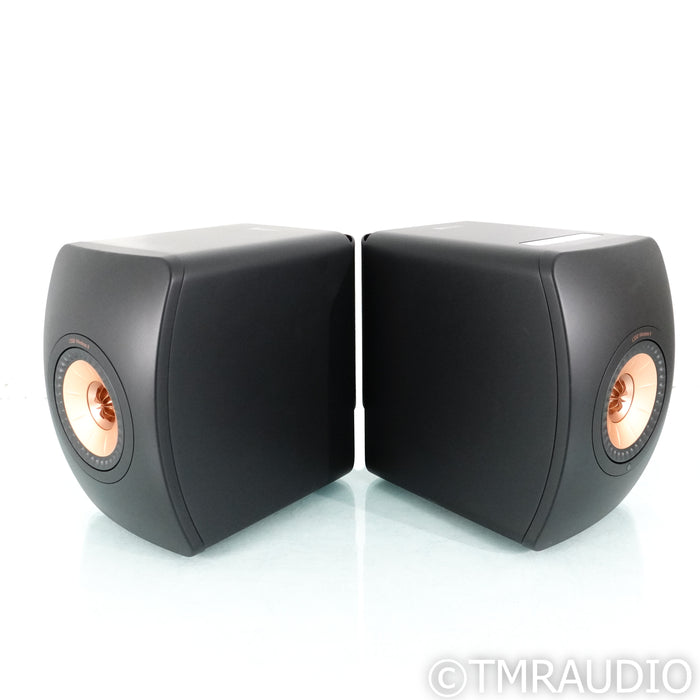 KEF LS50 Wireless II Active Bookshelf Speakers; Black Pair