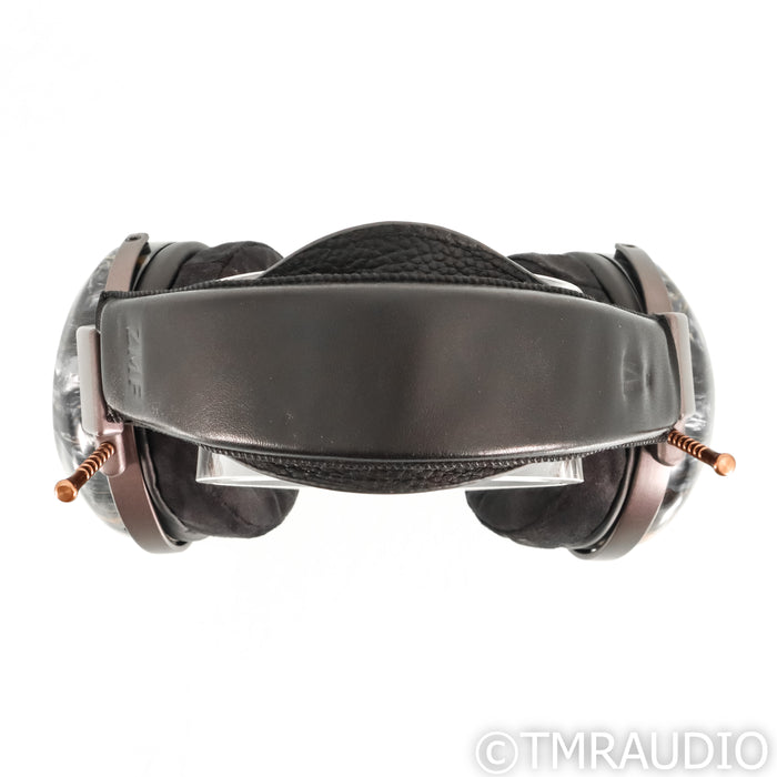 ZMF Verite Quasar Closed Back Headphones; Navy Stabilized Maple Flame; Limited