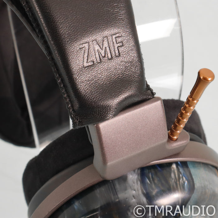 ZMF Verite Quasar Closed Back Headphones; Navy Stabilized Maple Flame; Limited