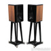 Quad Revela 1 Bookshelf Speakers with Stands; Walnut Pair
