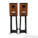 Quad Revela 1 Bookshelf Speakers with Stands; Walnut Pair