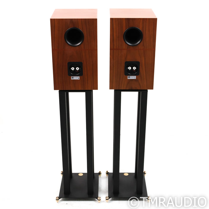 Revivial Audio Atalante 3 Bookshelf Speakers; Walnut Pair w/ Stands