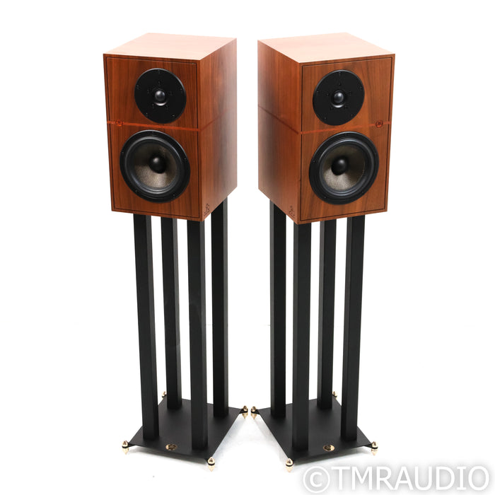 Revivial Audio Atalante 3 Bookshelf Speakers; Walnut Pair w/ Stands