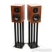 Revivial Audio Atalante 3 Bookshelf Speakers; Walnut Pair w/ Stands