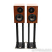 Revivial Audio Atalante 3 Bookshelf Speakers; Walnut Pair w/ Stands