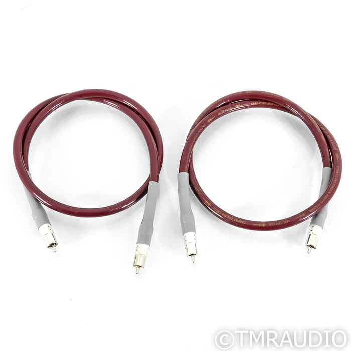 Cardas Audio Golden Cross RCA Cables; 1m Pair Interconnects