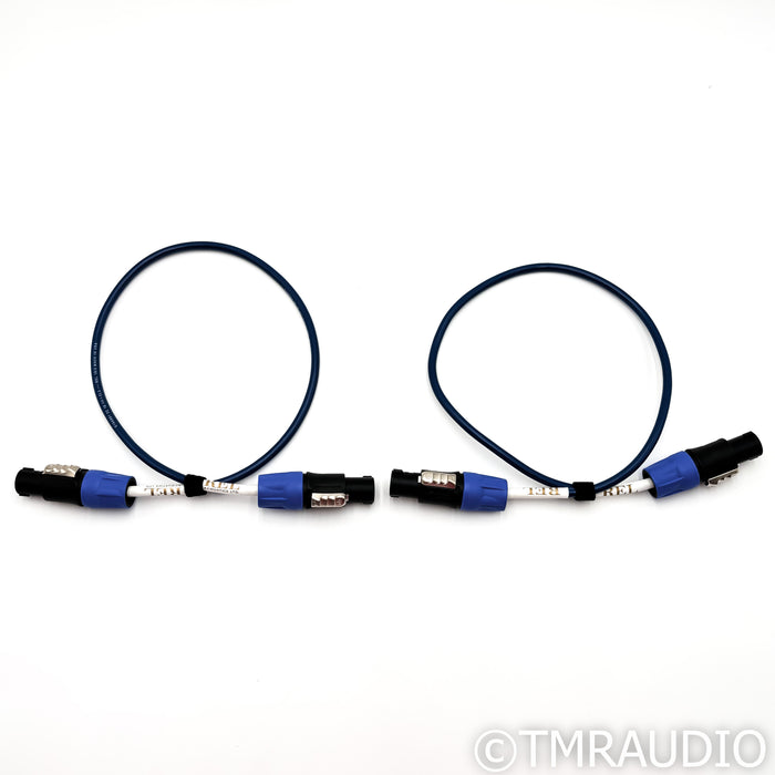 REL Bassline Blue Line Array Connectors; 0.75m Pair