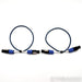 REL Bassline Blue Line Array Connectors; 0.75m Pair