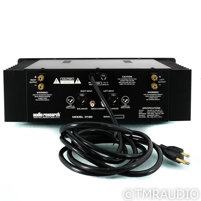Audio Research D130 Stereo Power Amplifier