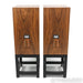 Spendor Classic 100 Bookshelf Speakers; Walnut Pair w/ HiFi Racks Stands